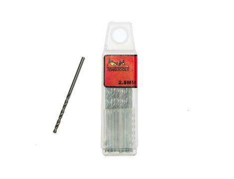TengTools - Wiertło kręte krótkie 2,5 mm (10 szt.) DBx025 - DBX025