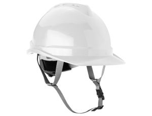 Neo Tools - Hełm przemysłowy z paskiem podbródkowym, biały - 97-221