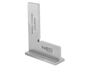 Neo Tools - Kątownik z podstawą, DIN875/2, 200x130mm - 72-033