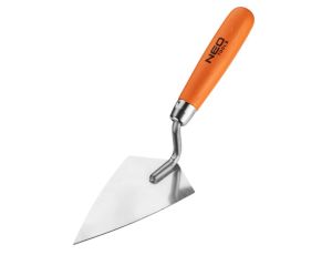 Neo Tools - Kielnia sztukatorska ostra, 140 x 80 mm, uchwyt drewniany - 50-121