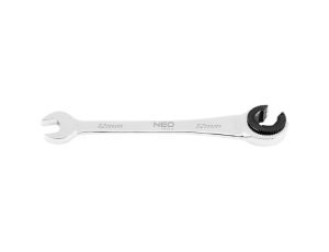 Neo Tools - Klucz płasko-oczkowy, rozcięty z grzechotką, 12 mm - 09-259
