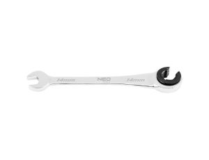 Neo Tools - Klucz płasko-oczkowy, rozcięty z grzechotką, 14 mm - 09-261