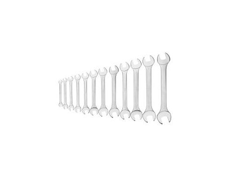 Neo Tools - Klucze płaskie dwustronne 6-32 mm, zestaw 12 szt. - 09-852