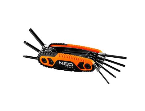 Neo Tools - Klucze Torx z uchwytem T9, T10, T15, T20, T25, T27, T30, T40 - 09-573
