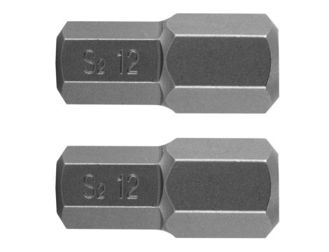 Neo Tools - Końcówka HEX 12 x 30 mm, S2 x 2 szt. - 10-978 op=5 szt