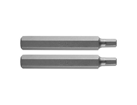 Neo Tools - Końcówka HEX 6 x 75 mm, S2 x 2 szt. - 10-982 op=5 szt