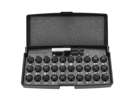 Neo Tools - Końcówki wkrętakowe z uchwytem, zestaw 31szt - 06-103