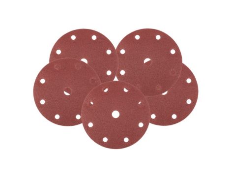 Neo Tools - Krążki ścierne 150 mm, P80, 5 szt., z 9 otworami do 04-721 - 08-992 op=5 szt