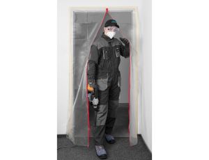 Neo Tools - Kurtyna, osłona przeciwpyłowa z zamkiem 