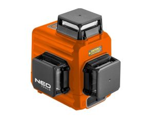 Neo Tools - Laser 3D, czerwony, walizka, tarcza celownicza, magnetyczny uchwyt, ładowarka - 75-104