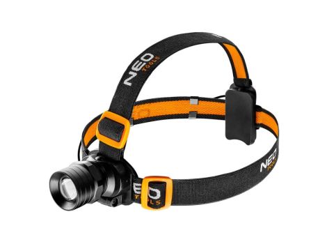 Neo Tools - Latarka czołowa bateryjna 250 lm, zoom, CREE XPE, 3xAAA - 99-201