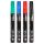 Neo Tools - Marker budowlany gruby, 4 kolory, permanentny, wodoodporny, lakierowy, aluminiowy, 4 szt. - 13-851