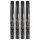 Neo Tools - Marker budowlany gruby, czarny, permanentny, wodoodporny, lakierowy, aluminiowy, 4 szt. - 13-850