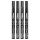 Neo Tools - Marker budowlany, czarny, permanentny, wodoodporny, lakierowy, aluminiowy, 4 szt. - 13-852