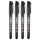 Neo Tools - Marker budowlany, czarny, permanentny, wodoodporny, olejowy, 4 szt. - 13-856 op=6 szt
