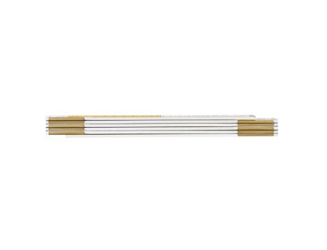 Neo Tools - Miara składana drewniana 1 m, biało-żółta - 74-010