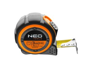 Neo Tools - Miara zwijana stalowa 3 m x 16 mm, magnes - 67-183