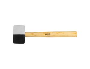 Neo Tools - Młotek gumowy 58 mm/450 g, czarno-biała guma - 25-067