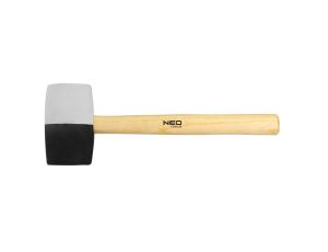 Neo Tools - Młotek gumowy 63 mm/680 g, czarno-biała guma - 25-068