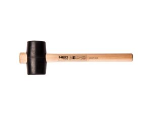 Neo Tools - Młotek gumowy 65 mm/425 g, trzonek hikorowy - 25-052