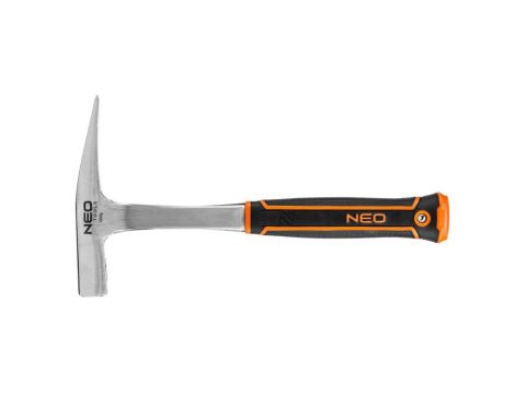 Neo Tools - Młotek murarski (wąski, reński) 600 g, monolityczna konstrukcja - 25-106