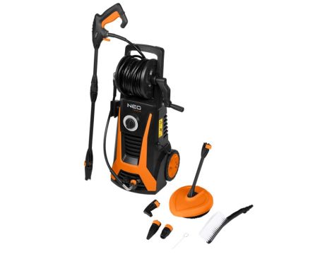 Neo Tools - Myjka Ciśnieniowa 2200W, 165Bar, Szczotka, Patio Cleaner, Końcówka Turbo I Kątowa, 8M Przewód Ciśn., - 04-631