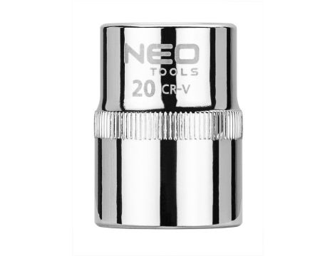 Neo Tools - Nasadka sześciokątna 1/2", 20 mm, Superlock - 08-020 op=5 szt