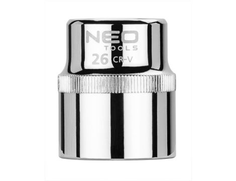 Neo Tools - Nasadka sześciokątna 1/2", 26 mm, Superlock - 08-026
