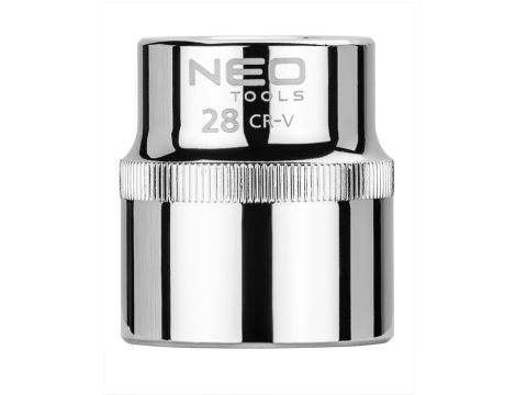 Neo Tools - Nasadka sześciokątna 1/2", 28 mm, Superlock - 08-028