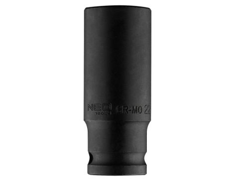 Neo Tools - Nasadka udarowa 1/2" długa, 22 x 78mm , Cr-Mo - 12-322