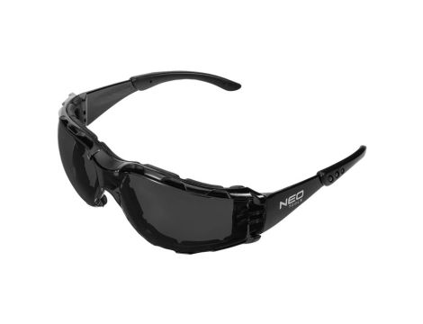 Neo Tools - Okulary ochronne z wkładką piankową, przyciemniane soczewki, klasa odporności FT - 97-522