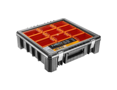 Neo Tools - Organizer z kubełkami 40 x 40 x 12 cm - 84-130