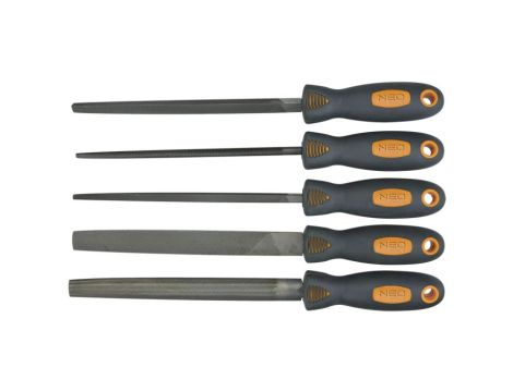 Neo Tools - Pilniki do metalu, zestaw 5 szt. - 37-610