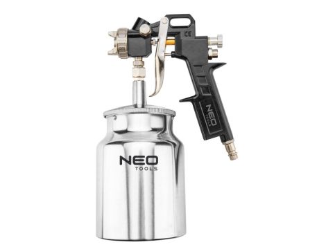 Neo Tools - Pistolet lakierniczy dolny zbiornik 1.0 l, dysza 1.5 mm - 14-704