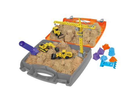 Neo Tools - Plac budowy z piaskiem kinetycznym, zabawka w walizce - GD042