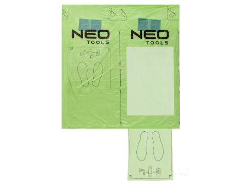 Neo Tools - Pokrowiec ochronny folia ECO 5w1 (fotel, kierownica, dźwignia zmiany biegów, ręczny, dywanik) 200szt - 10-485