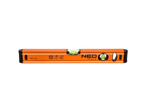 Neo Tools - Poziomnica aluminiowa 40 cm, 2 libelle - 71-061