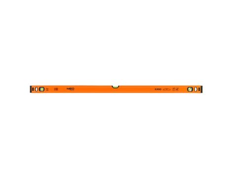 Neo Tools - Poziomnica aluminiowa S 300, 3 libelle, 120 cm - 71-135