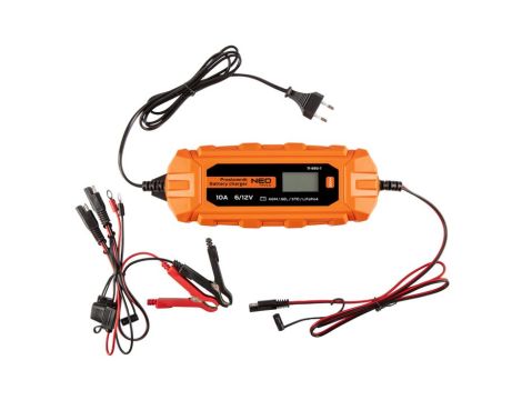Neo Tools - Prostownik automatyczny 10A/160W, 3-200Ah, do akumulatorów kwasowych / AGM / GEL - 11-893-1