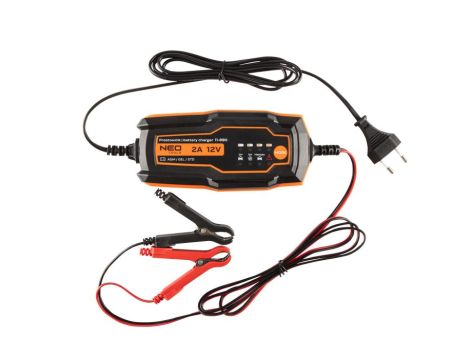 Neo Tools - Prostownik automatyczny 2A/35W, 4-60Ah, do akumulatorów kwasowych / AGM / GEL - 11-890
