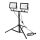 Neo Tools - Reflektor podwójny 2x100W SMD LED 2x8500 lm na statywie 1.8m - 99-096