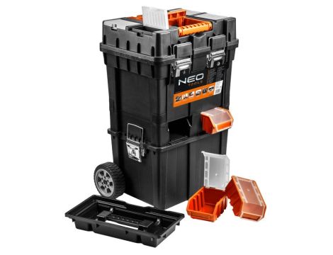 Neo Tools - Skrzynka narzędziowa HD Compact na kołach - 84-115