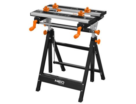 Neo Tools - Stół warsztatowy regulowany, aluminiowy 60 x 58 x (77-107) cm - 44-700