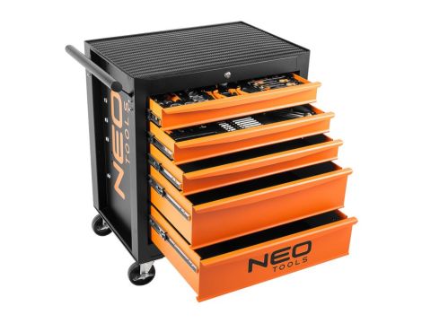 Neo Tools - Szafka warsztatowa, 5 szuflad + 117 narzędzi - 84-214-6