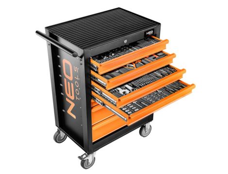 Neo Tools - Szafka warsztatowa, 7 szuflad + 176 narzędzi - 84-222-12