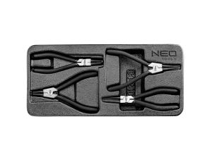Neo Tools - Szczypce segera do pierścieni osadczych, zestaw 4 szt. - 84-240