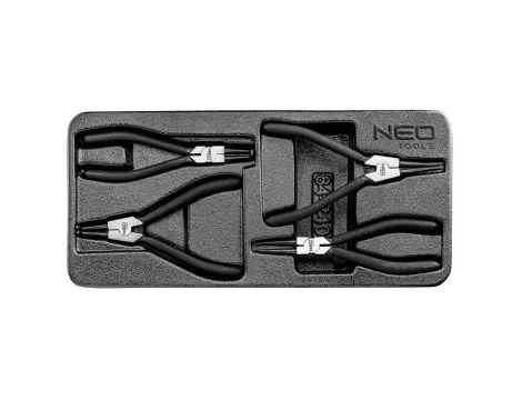 Neo Tools - Szczypce segera do pierścieni osadczych, zestaw 4 szt. - 84-240