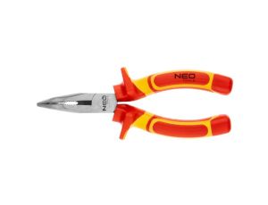 Neo Tools - Szczypce wydłużone wygięte 160 mm 1000V , CrV, polerowane - 01-227