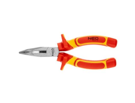 Neo Tools - Szczypce wydłużone wygięte 160 mm 1000V , CrV, polerowane - 01-227