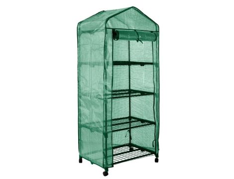 Neo Tools - Szklarnia 69 x 49 x 160 cm, folia PE, metalowa konstrukcja, kółka - 15-903